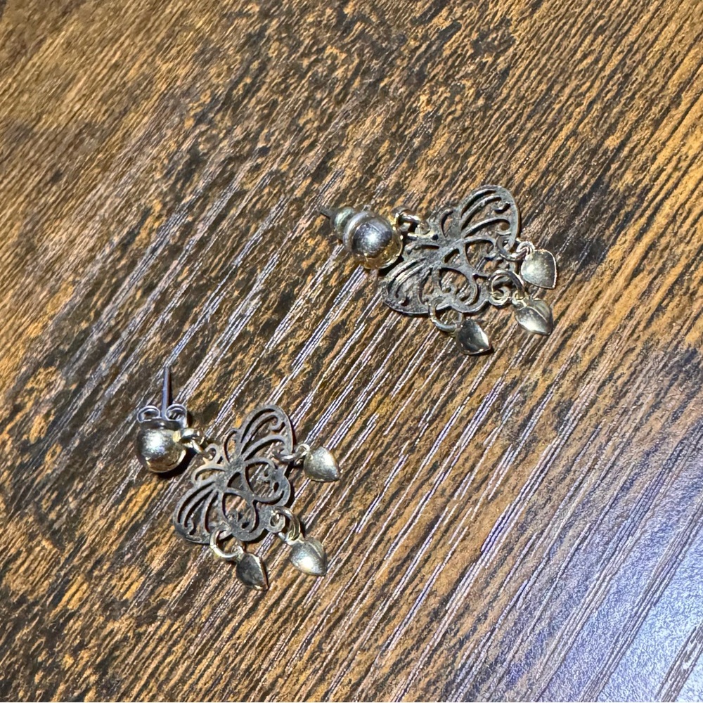 Elegant Gold Butterfly Earrings